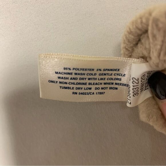 🆕 Tan Fleece Gloves Women’s M/L Warm Winter Lightweight Snow Ski Classic Basic - Picture 4 of 6